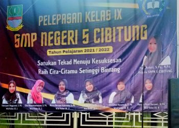SMPN 5 Cibitung Lepasa Siswa/i TA2021/2022, Kepsek Ucapkan Selamat dan Terharu
