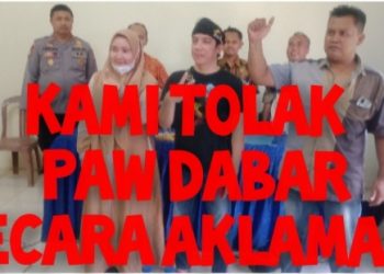 Masyarakat Dawuan Barat Tolak Wacana Panitia 7 PAW  Pemilihan Cara Aklamasi