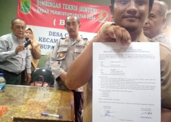 Sertijab Kepala Desa Curug, Mantan Kades Tidak Hadir