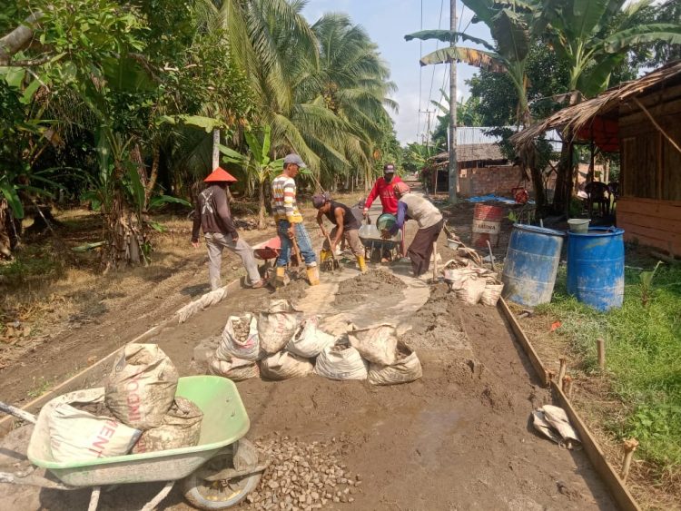 Permudahkan Akses, Desa Tanjung Baru Alokasikan DD Untuk Pembangunan JALAN