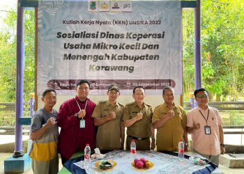 Sosialisasi Dinas Koperasi UMKM Karawang Kepada Masyarakat Desa Sumberjaya, Kecamatan Tempuran Karawang