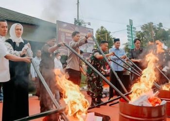 Takut Di Salah Gunakan, Kejari Karawang Memusnahkan Barang Bukti Narkoba