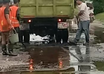 PT.PBI Pelaksana Proyek Jalan Kembang Seri – Betungan – Tais Rp. 19,2 M Lebih, Diduga Lakukan Tambal Sulam Saja di Musim Hujan, APH Jharus Usut
