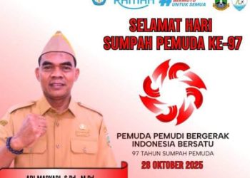 Upacara Meperingati Sumpah Pemuda Ke -97  dI SMK Negeri 10 Kabupaten Tangerang, Terlihat Khikmat