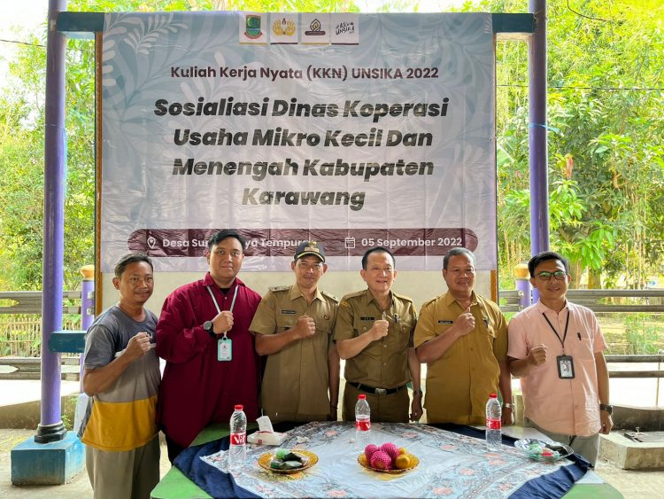 Sosialisasi Dinas Koperasi UMKM Karawang Kepada Masyarakat Desa Sumberjaya, Kecamatan Tempuran Karawang