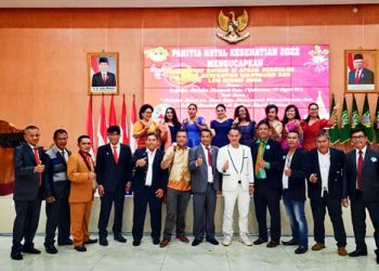 Wartawan dan LSM Se-Bekasi Raya Mengelar Perayaan Natal Kesehatian 2022