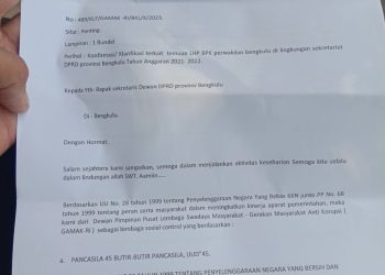 Di Konfirmasi LSM GAMAK-RI Terkait Temuan LHP BPK TA. 2021-2022, DPRD Provinsi Bengkulu Bungkam